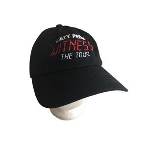 Nissi Caps Hat Black Katy Perry Witness The Tour Embroidered Dad Cap Adjustable